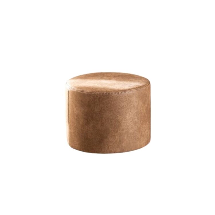 Eco-leren poef Kyla beige