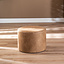 Eco-leren poef Kyla beige