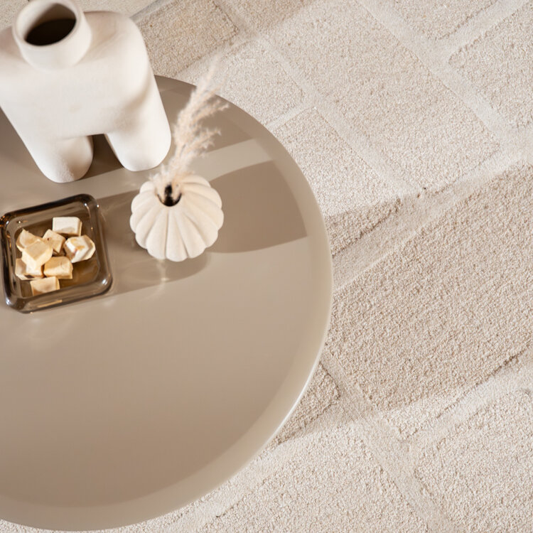 Bijzettafel Orion rond ø60 cm taupe