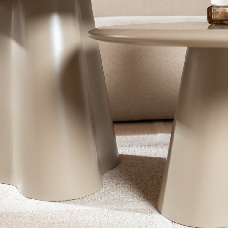 Bijzettafel Orion rond ø60 cm taupe