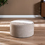 Poef Blair rond chenille beige ø70 cm