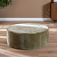 Poef Chloe rond chenille groen ø100 cm