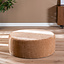 Poef Elle rond chenille peach ø100 cm