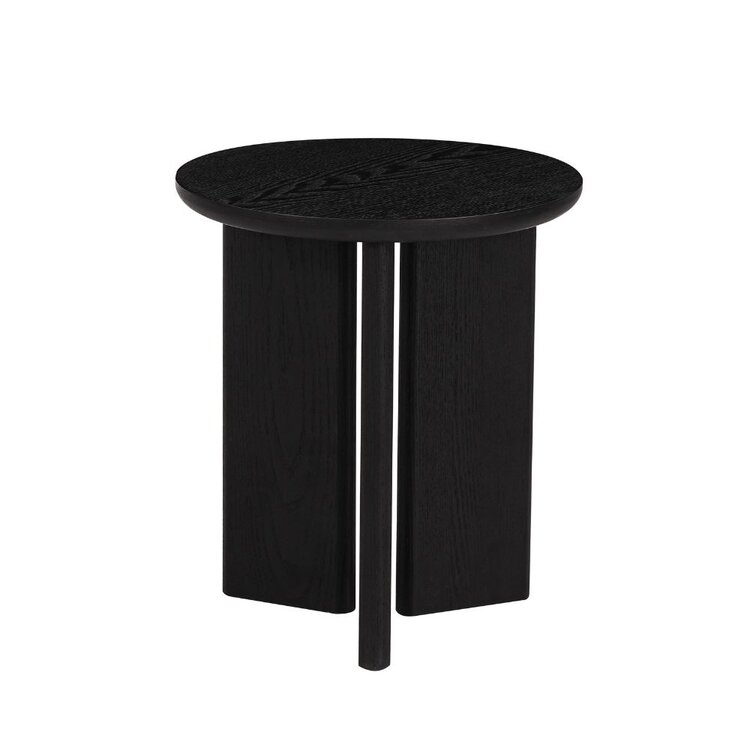 Bijzettafel Aya ø40 cm zwart