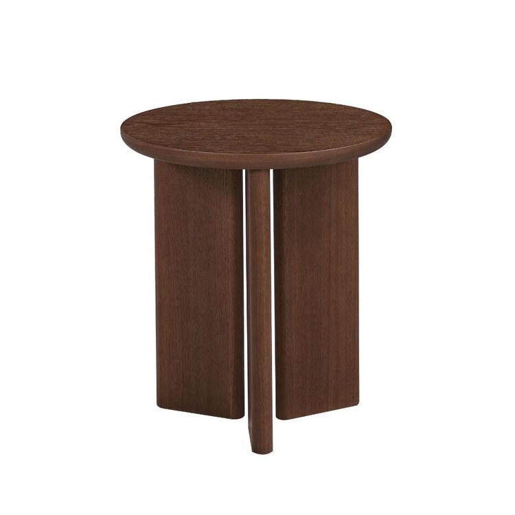 Bijzettafel Aya ø40 cm rustiek eiken