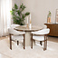 Eettafel Orion ø 120 cm taupe