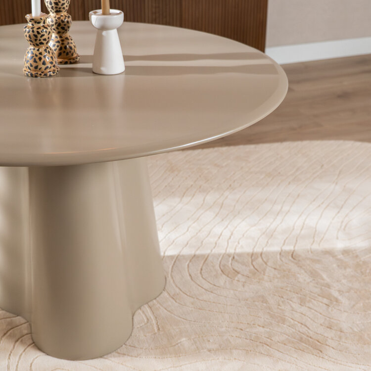 Eettafel Orion ø 120 cm taupe