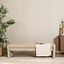 Eetkamerbank Ravi chenille beige/taupe 160 cm