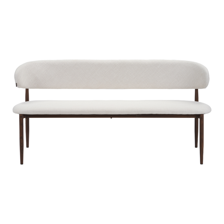 Eetkamerbank Lara linnen off white 160 cm