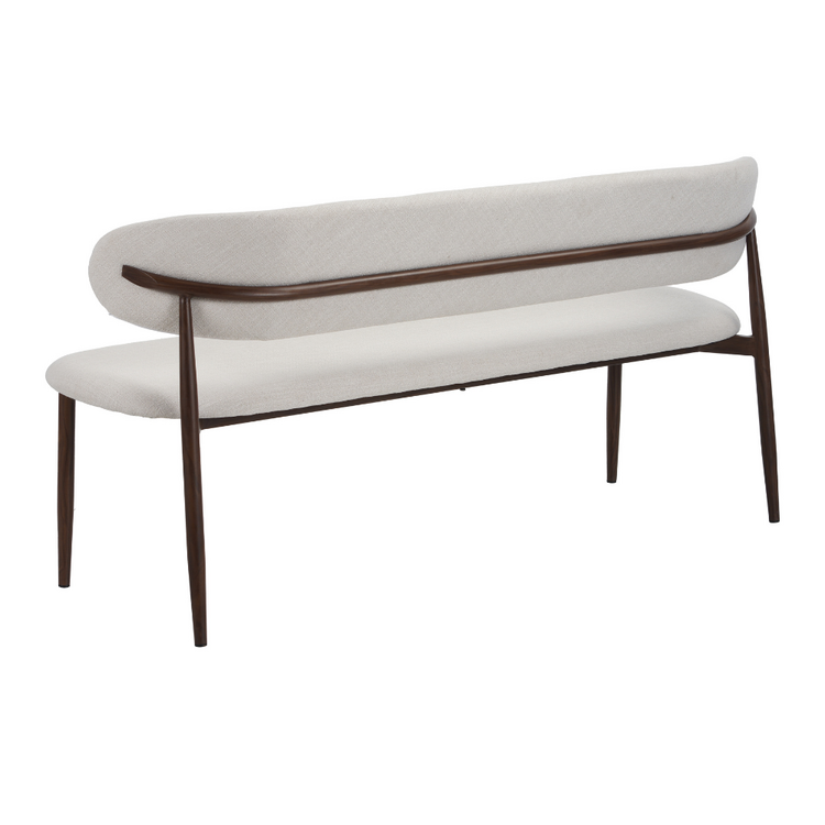 Eetkamerbank Lara linnen off white 160 cm