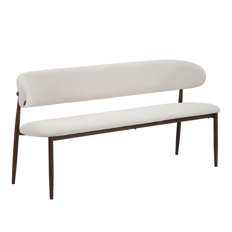 Eetkamerbank Lara linnen off white 160 cm