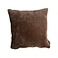 Sierkussen Day chenille chocolate brown 45 x 45