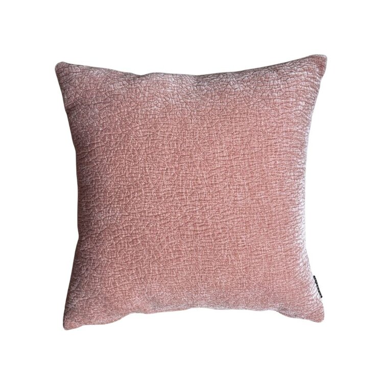 Sierkussen Day chenille roze 45 x 45