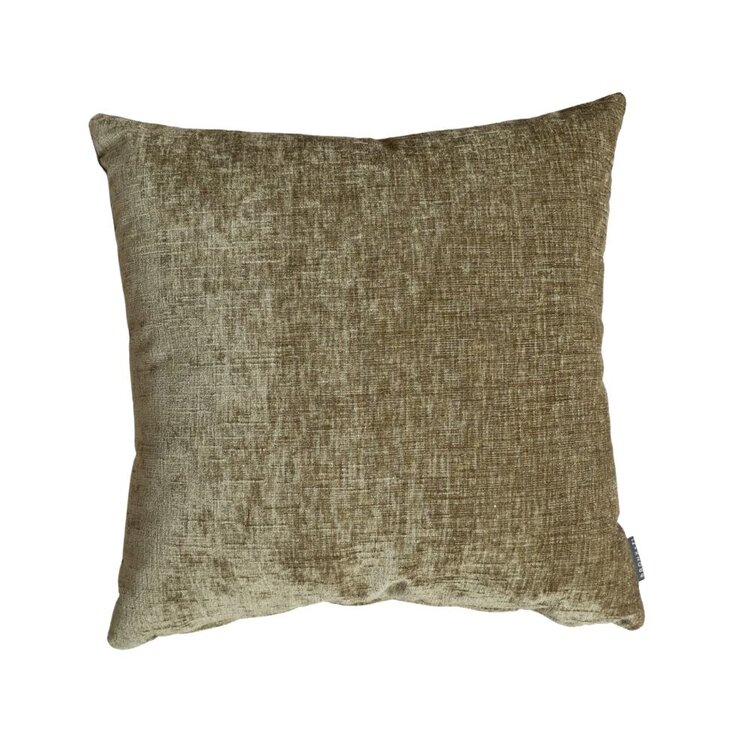 Sierkussen Evi chenille olijf groen 45 x 45