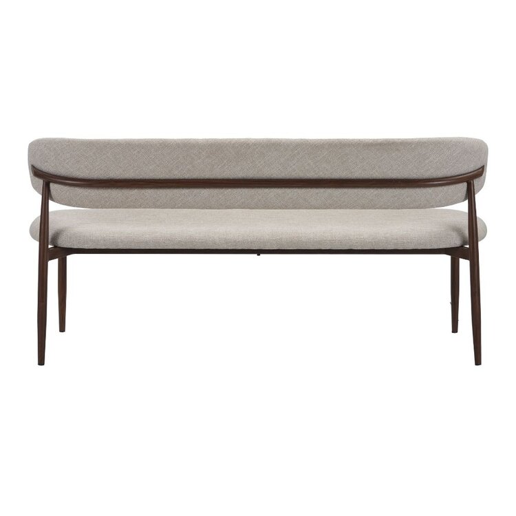 Eetkamerbank Lara linnen taupe 160 cm