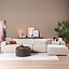 Hoekbank Maine XL chenille stof beige rechts