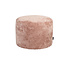 Poef Juna chenille stof roze