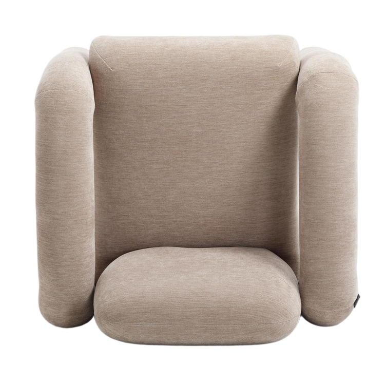 Fauteuil Tess velvet beige