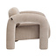 Fauteuil Tess velvet beige