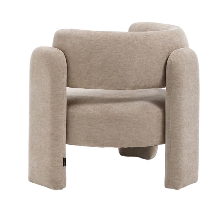 Fauteuil Jolie velvet beige