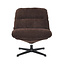 Fauteuil Sara draaibaar velvet bruin