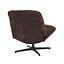 Fauteuil Sara draaibaar velvet bruin