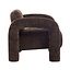 Fauteuil Tess velvet bruin