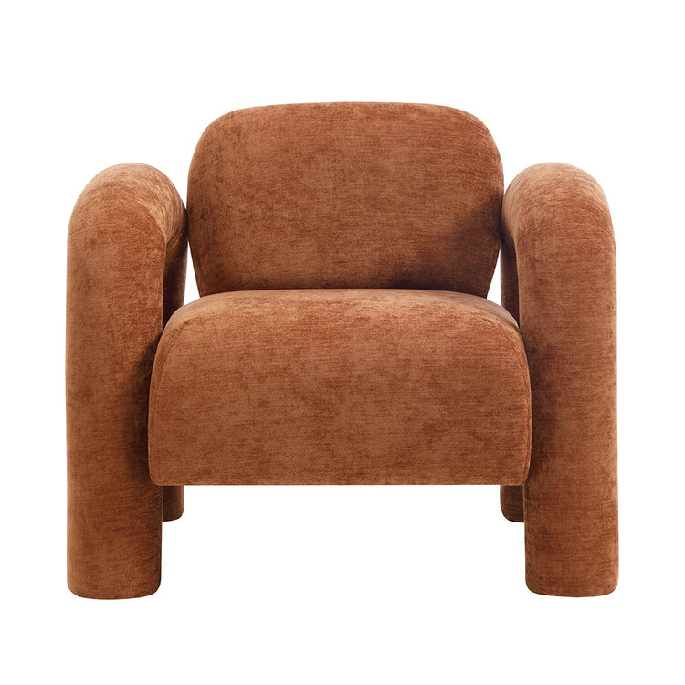Fauteuil Tess velvet oker