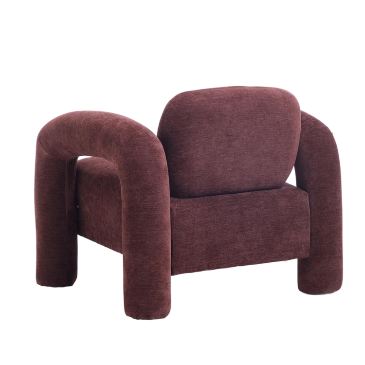 Fauteuil Tess velvet paars