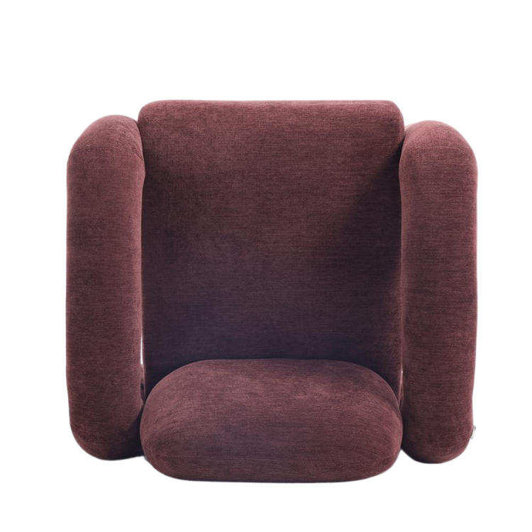 Fauteuil Tess velvet paars