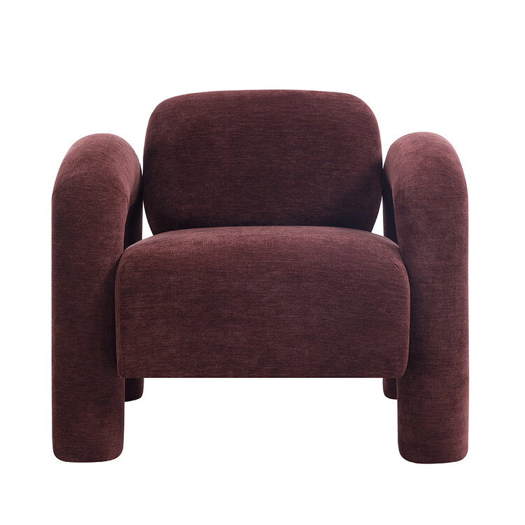 Fauteuil Tess velvet paars