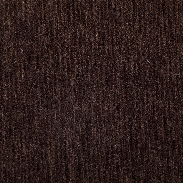 Fauteuil met hocker Emma velvet bruin
