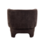 Fauteuil met hocker Emma velvet bruin