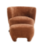 Fauteuil met hocker Emma velvet oker