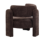 Fauteuil Jolie velvet bruin