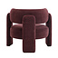 Fauteuil Jolie velvet paars