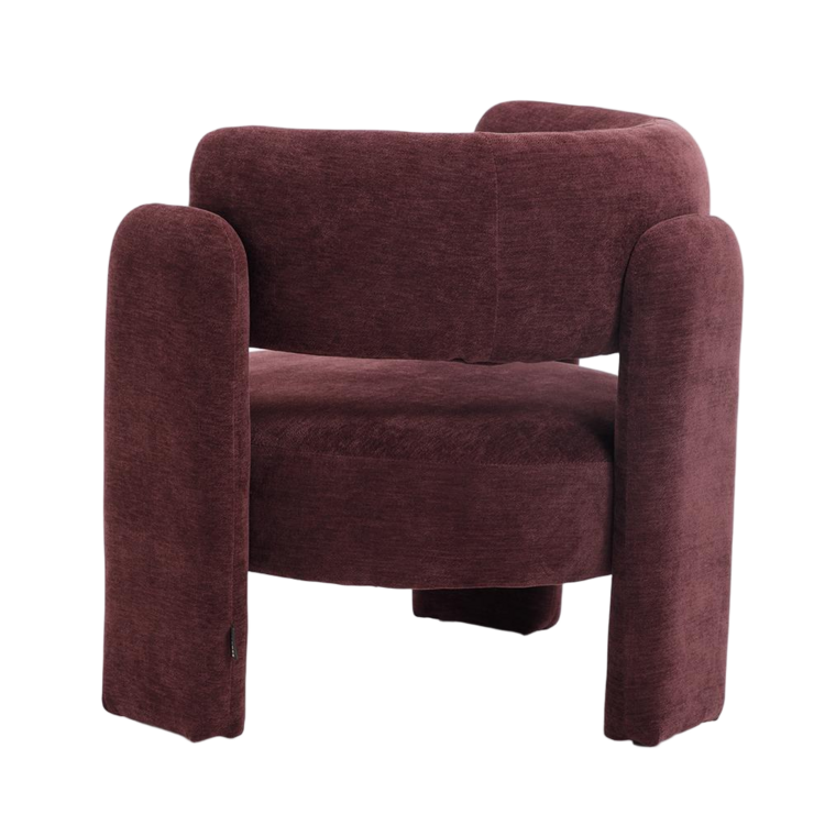 Fauteuil Jolie velvet paars