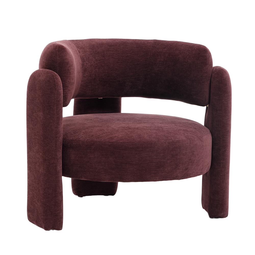 Fauteuil Jolie velvet paars