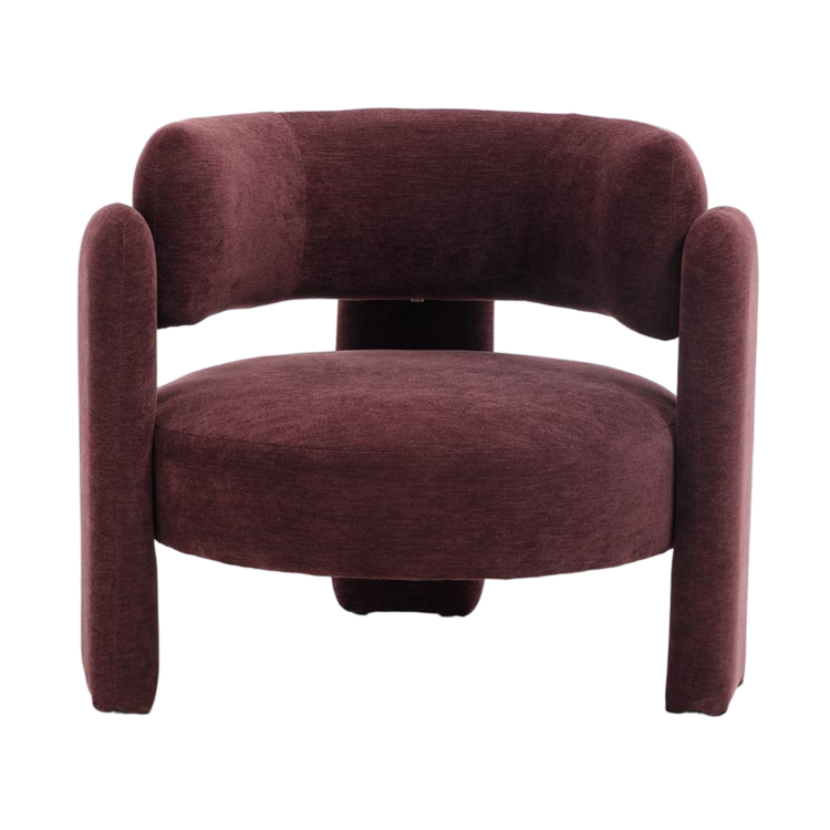 Fauteuil Jolie velvet paars