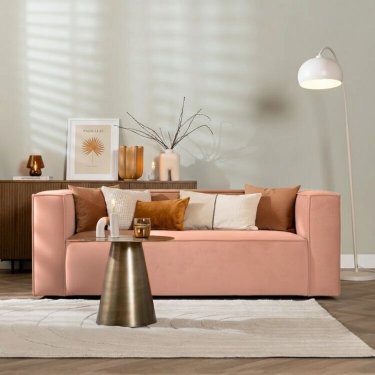 Velvet bank 2,5-zits Memphis roze
