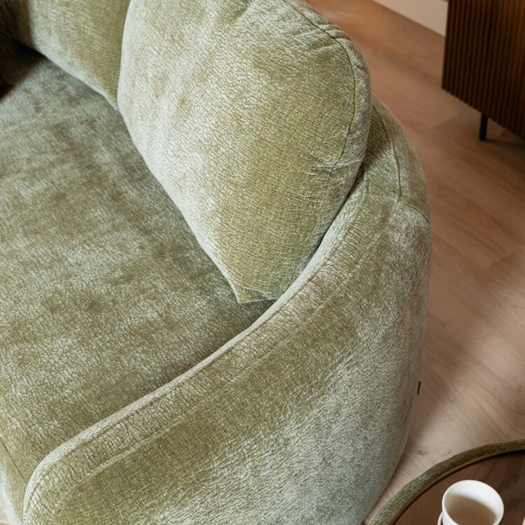 2,5-zitsbank Vienna chenille groen