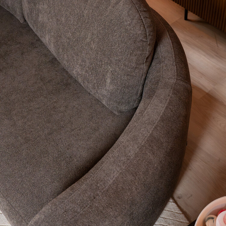 2,5-zitsbank Vienna chenille bruin