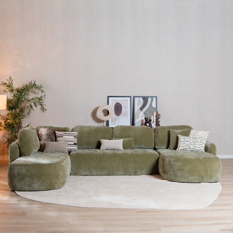 U-bank Vienna 6-zits chenille groen