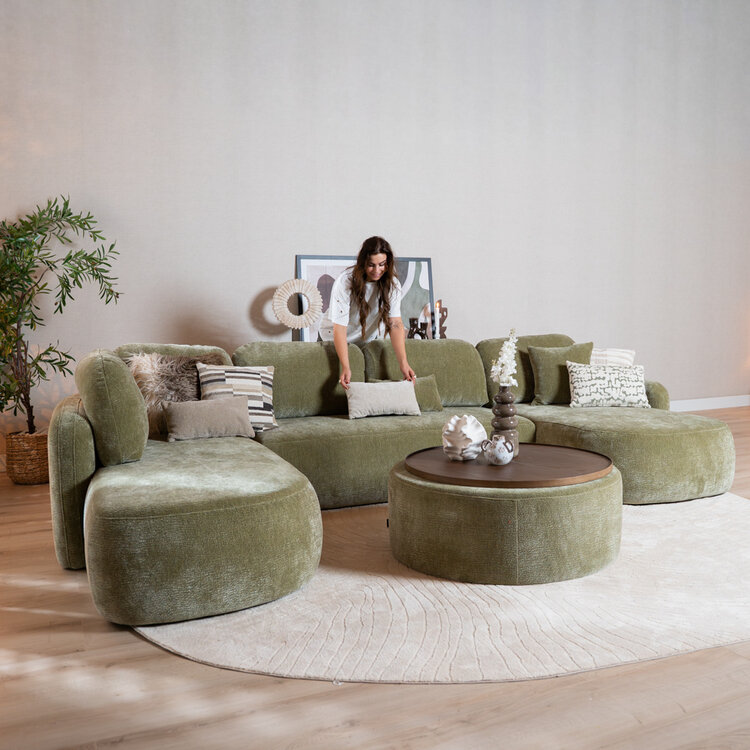 U-bank Vienna 6-zits chenille groen