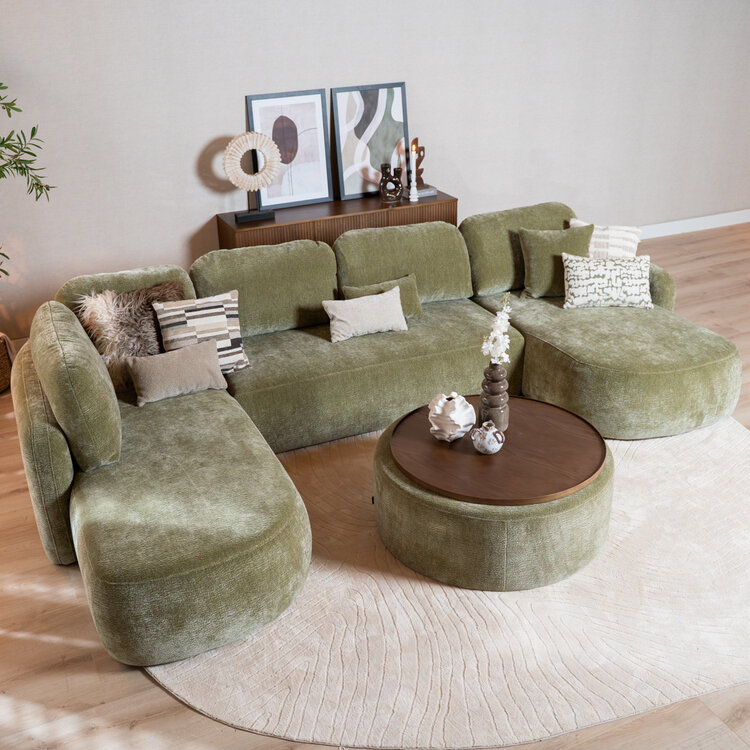 U-bank Vienna 6-zits chenille groen