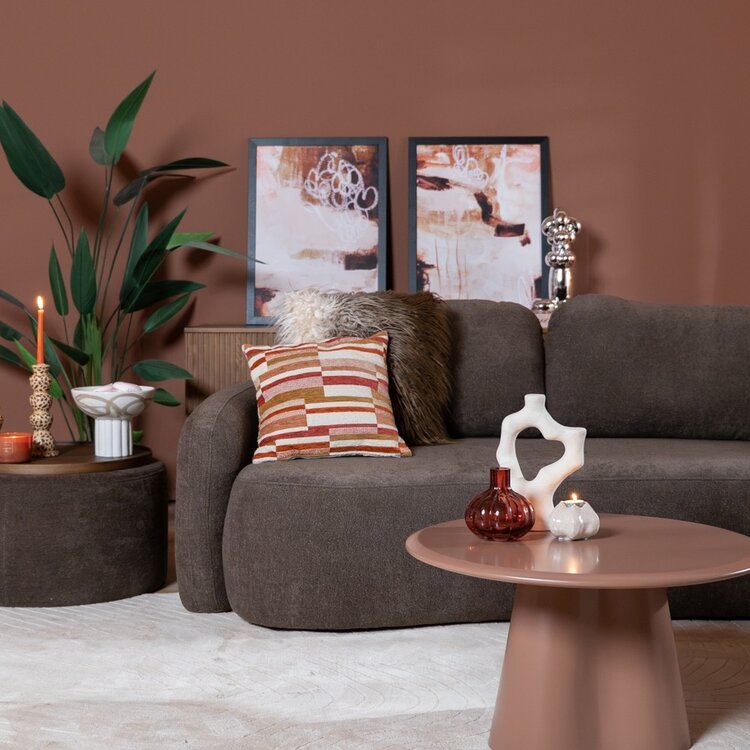 Hoekbank Vienna chenille bruin rechts