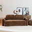 2,5-zitsbank Vienna chenille chocolate brown