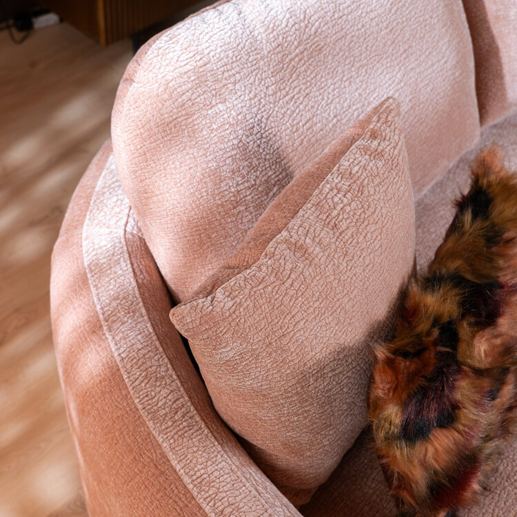 2,5-zitsbank Vienna chenille roze