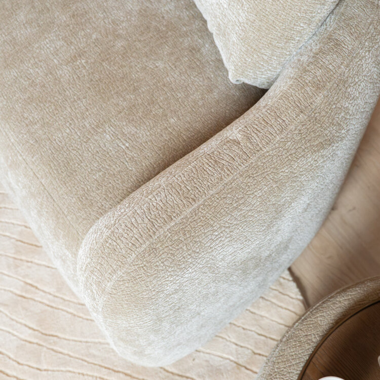 2,5-zitsbank Vienna chenille taupe