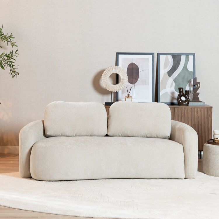 2,5-zitsbank Vienna chenille beige